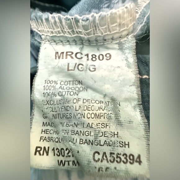 Vintage Wrangler Western Shirt Hand Tie Dyed Blue and Green - by LizaLuna - Picture 9 of 9